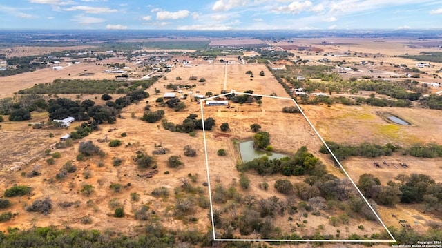 drone / aerial view featuring a rural view