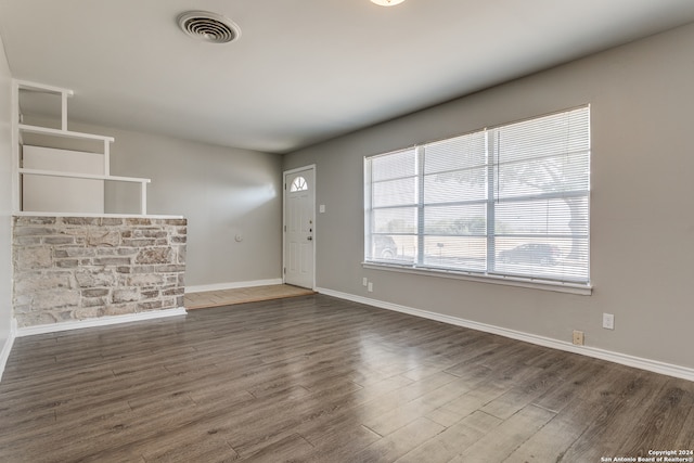 interior space featuring dark wood-type flooring