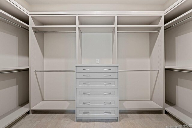 706 W Creek, Fredericksburg, TX 78624 - walk in closet with light hardwood / wood-style flooring