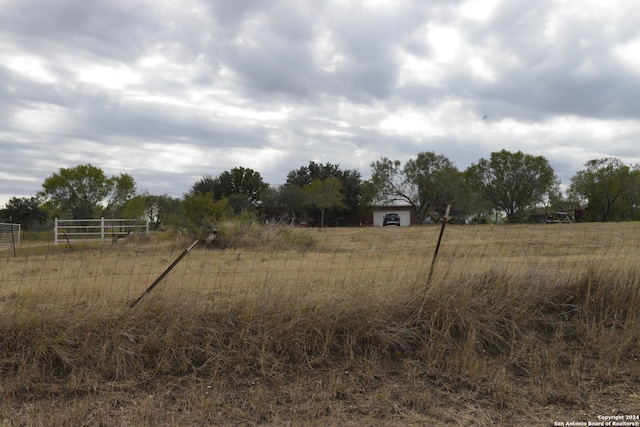 view of yard featuring a rural view