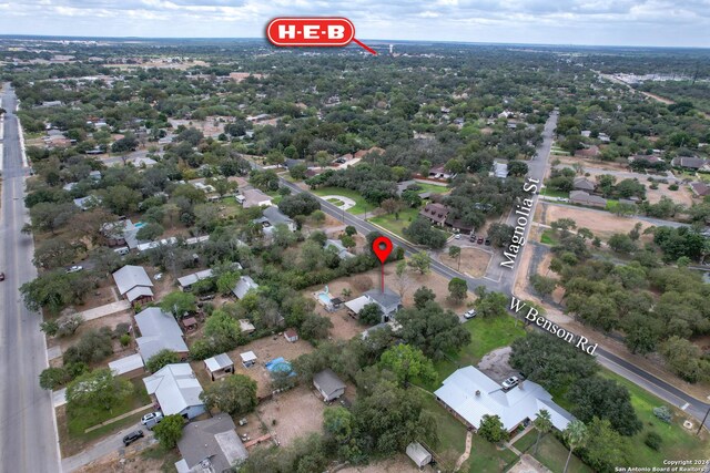 360 Benson Rd, Uvalde, TX 78801 - aerial view of property and surrounding area