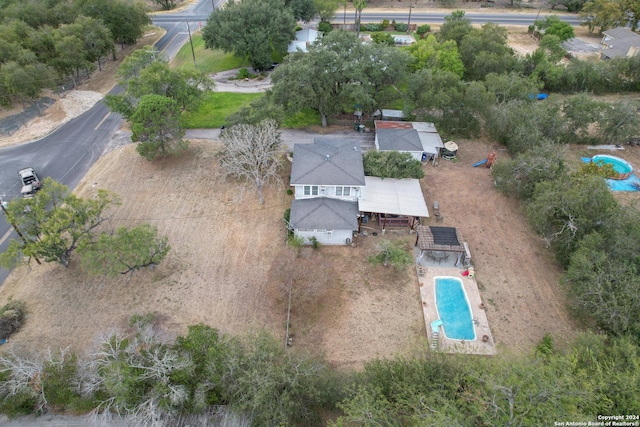 360 Benson Rd, Uvalde, TX 78801 - aerial view of property's location featuring a pool area