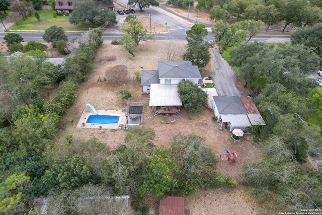 360 Benson Rd, Uvalde, TX 78801 - aerial view of property and surrounding area with a pool