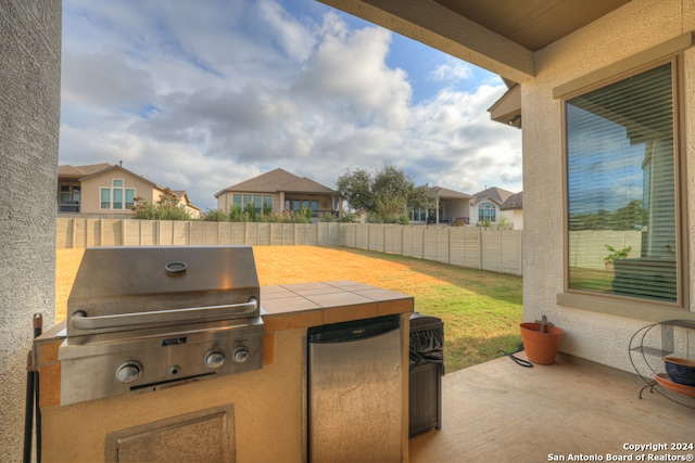 view of patio / terrace featuring area for grilling