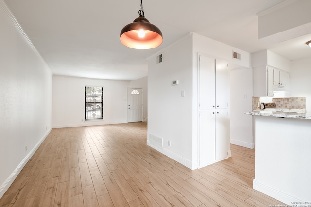 interior space featuring light hardwood / wood-style flooring