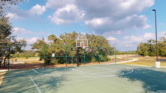 view of basketball court