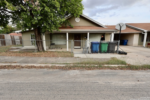 view of bungalow-style house