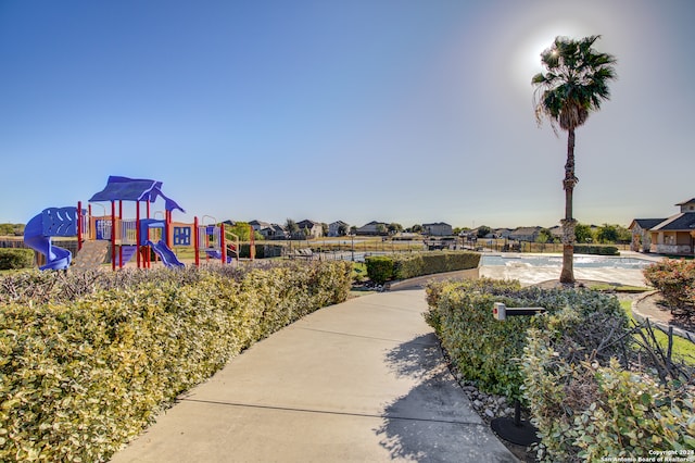 view of jungle gym