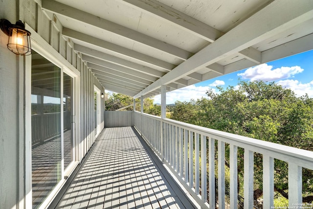 view of balcony