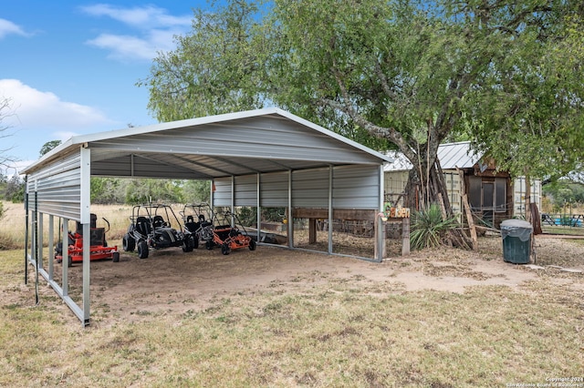 view of outdoor structure featuring a carport