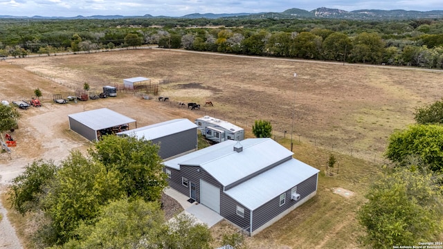 aerial view featuring a mountain view