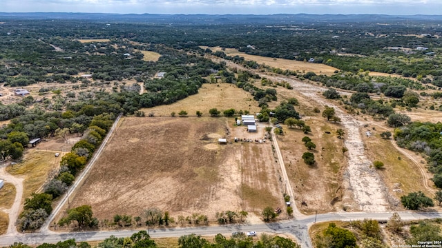 aerial view featuring a rural view