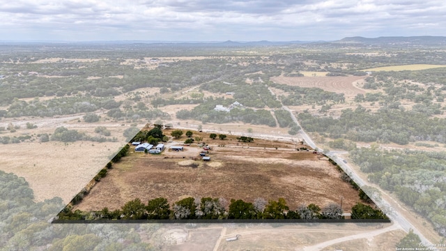 bird's eye view featuring a rural view