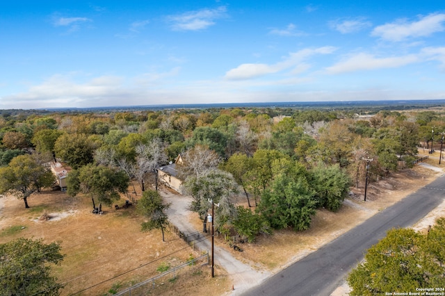 drone / aerial view with a rural view