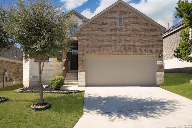 view of property with a front yard