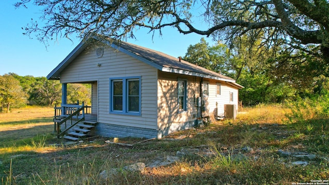 34970AND34900 Smithson Valley Rd, Bulverde, TX 78163 - view of property exterior featuring central AC unit