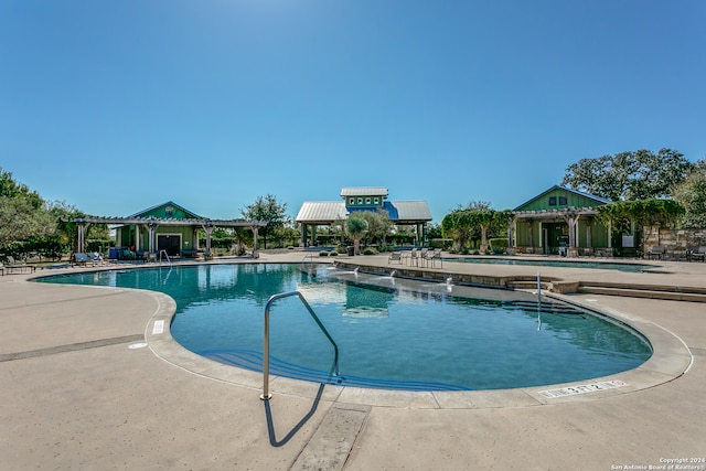 view of pool with a patio area