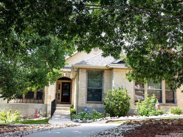 view of front of home