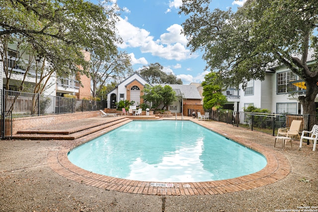 view of pool with a patio