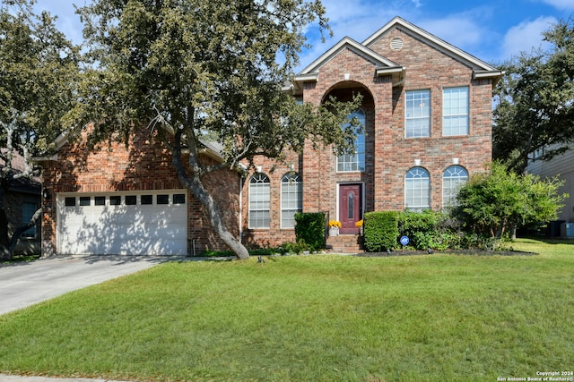 view of front property with a front yard