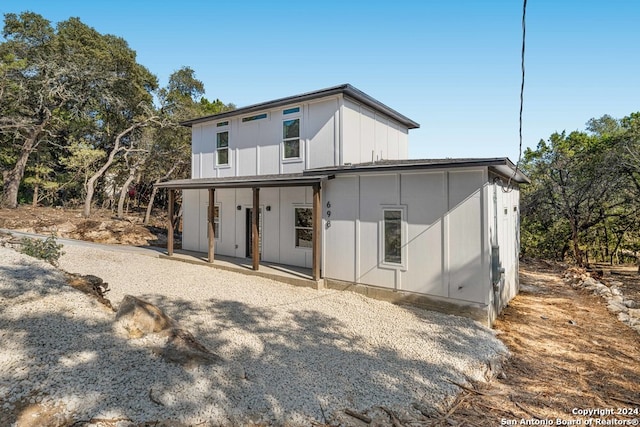 view of rear view of property