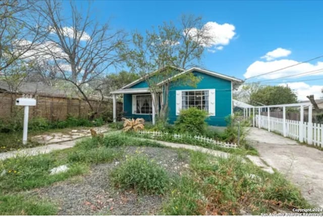 view of bungalow-style home