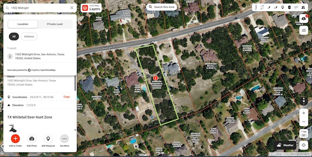 1502 Midnight Dr, San Antonio TX, 78260 land for sale