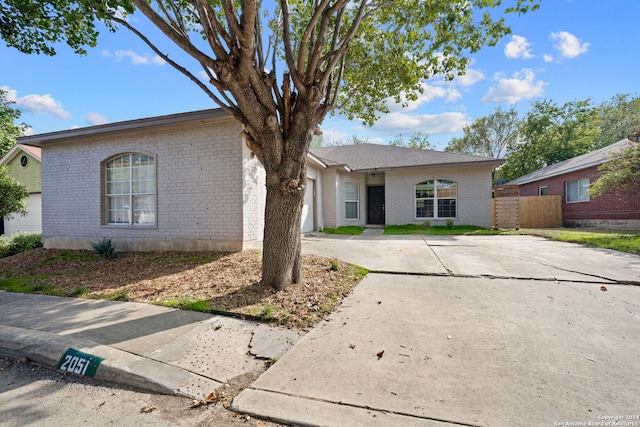 view of ranch-style home