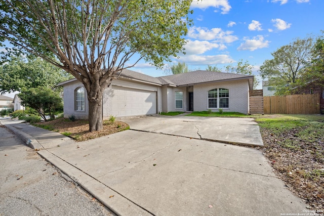 ranch-style house with a garage