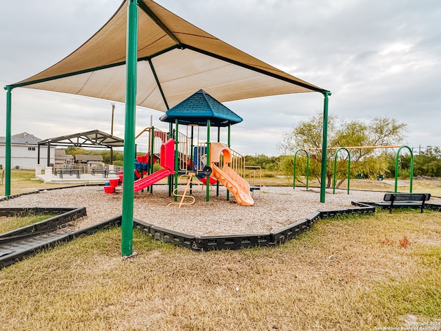 view of jungle gym