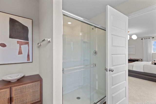 10411 Gibbons Crk, San Antonio, TX 78252 - bathroom with ensuite bath and a shower stall