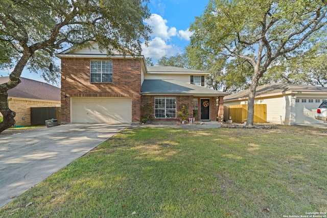 view of front property with a front yard