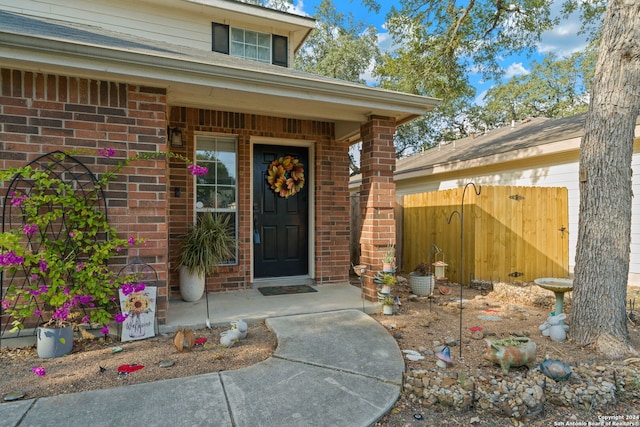 view of entrance to property