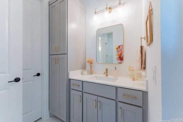 bathroom with vanity