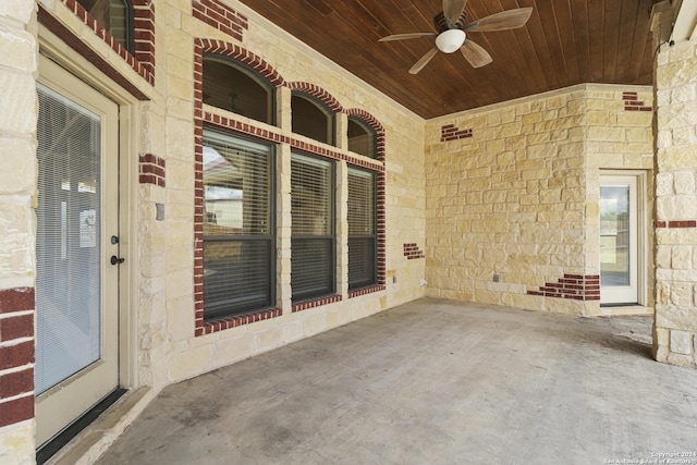 100 Vintage Ranch Cir, La Vernia, TX 78121 - view of patio featuring a ceiling fan