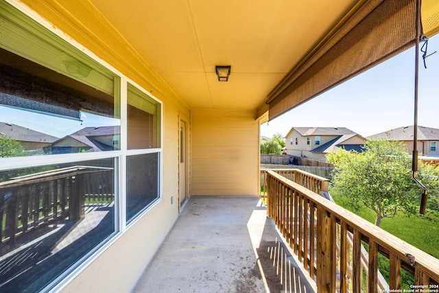 view of balcony