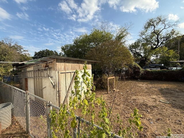 view of outdoor structure