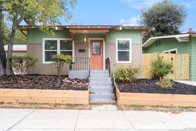 view of bungalow