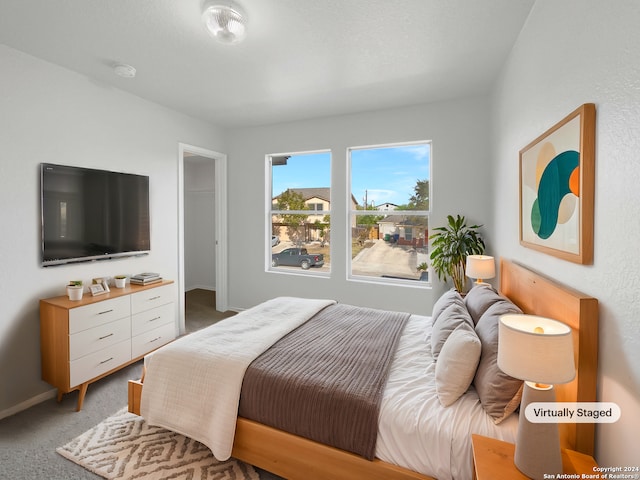 bedroom featuring carpet floors