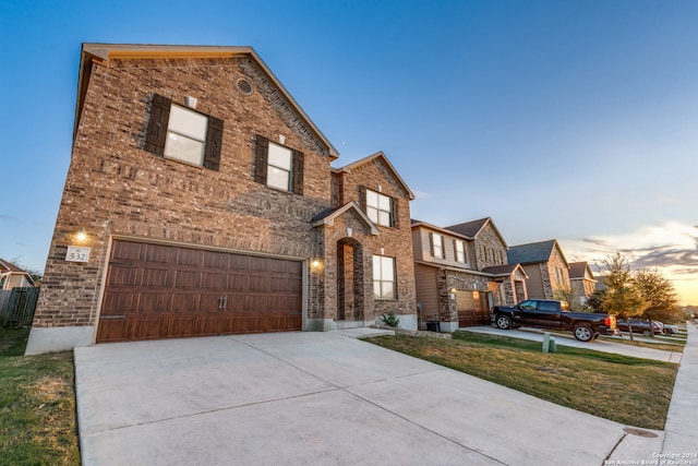 view of front of home featuring a garage