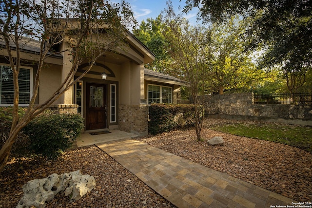 view of entrance to property