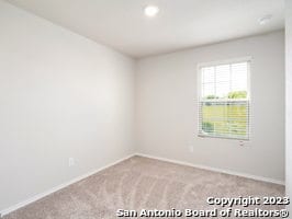 view of carpeted empty room