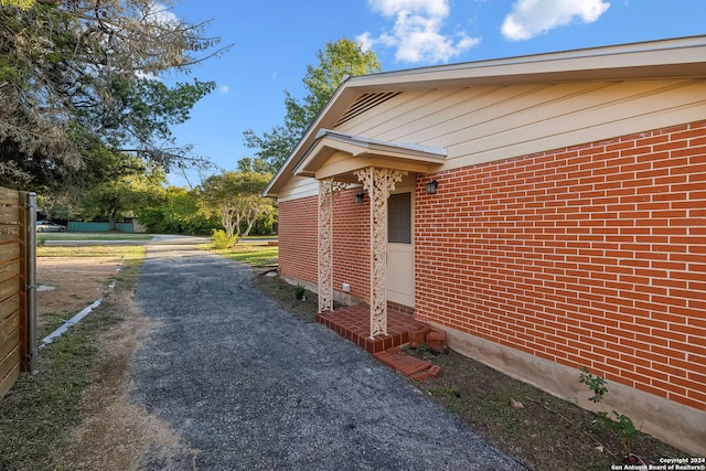 view of property exterior