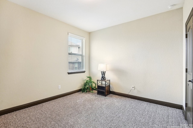 unfurnished room featuring carpet flooring