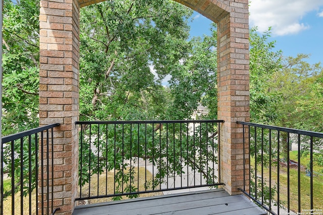 view of balcony