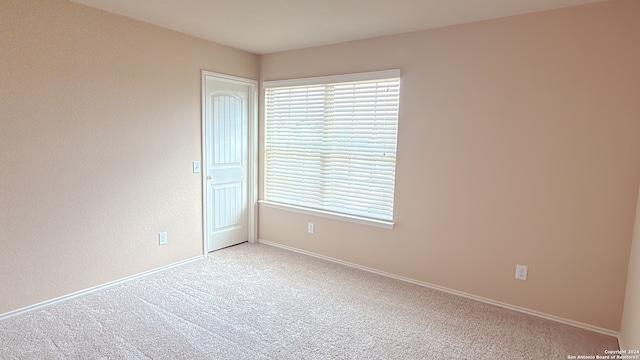 view of carpeted empty room