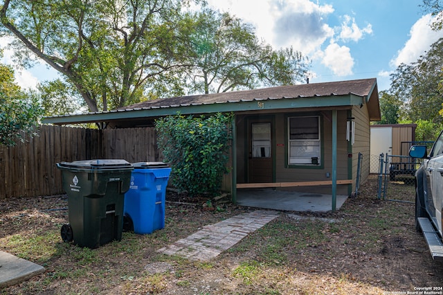 exterior space with a patio