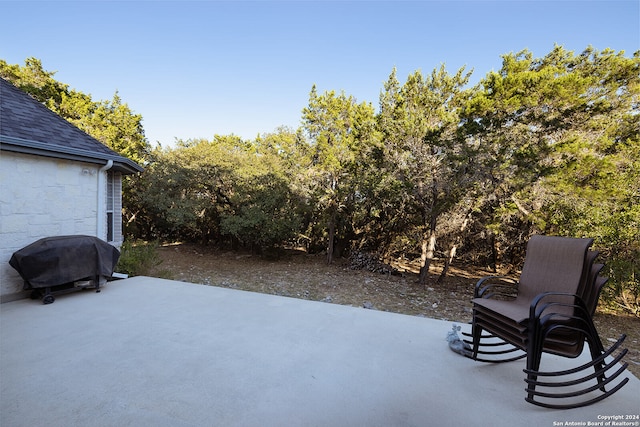 view of patio featuring area for grilling