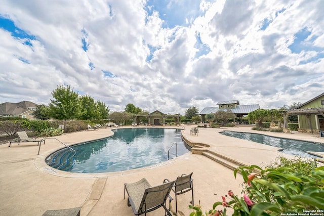 12009 Vignette, Schertz, TX 78154 - community pool featuring a patio and a gazebo