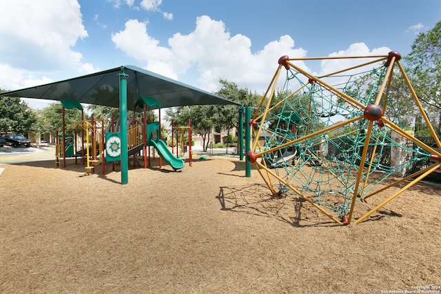 view of jungle gym